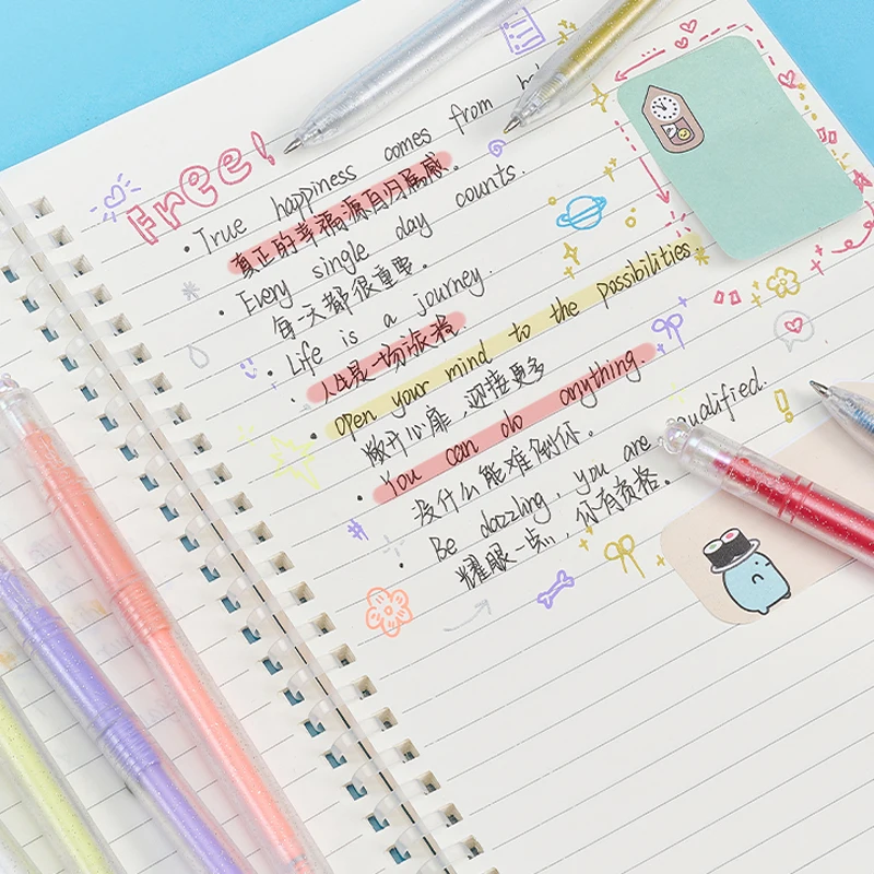 Cute Bear Acrylic Paint Markers 0.8mm Bullet Tip Journal Doodle Pens for Wood Glass Stone DIY Drawing Craft Student Art Supply