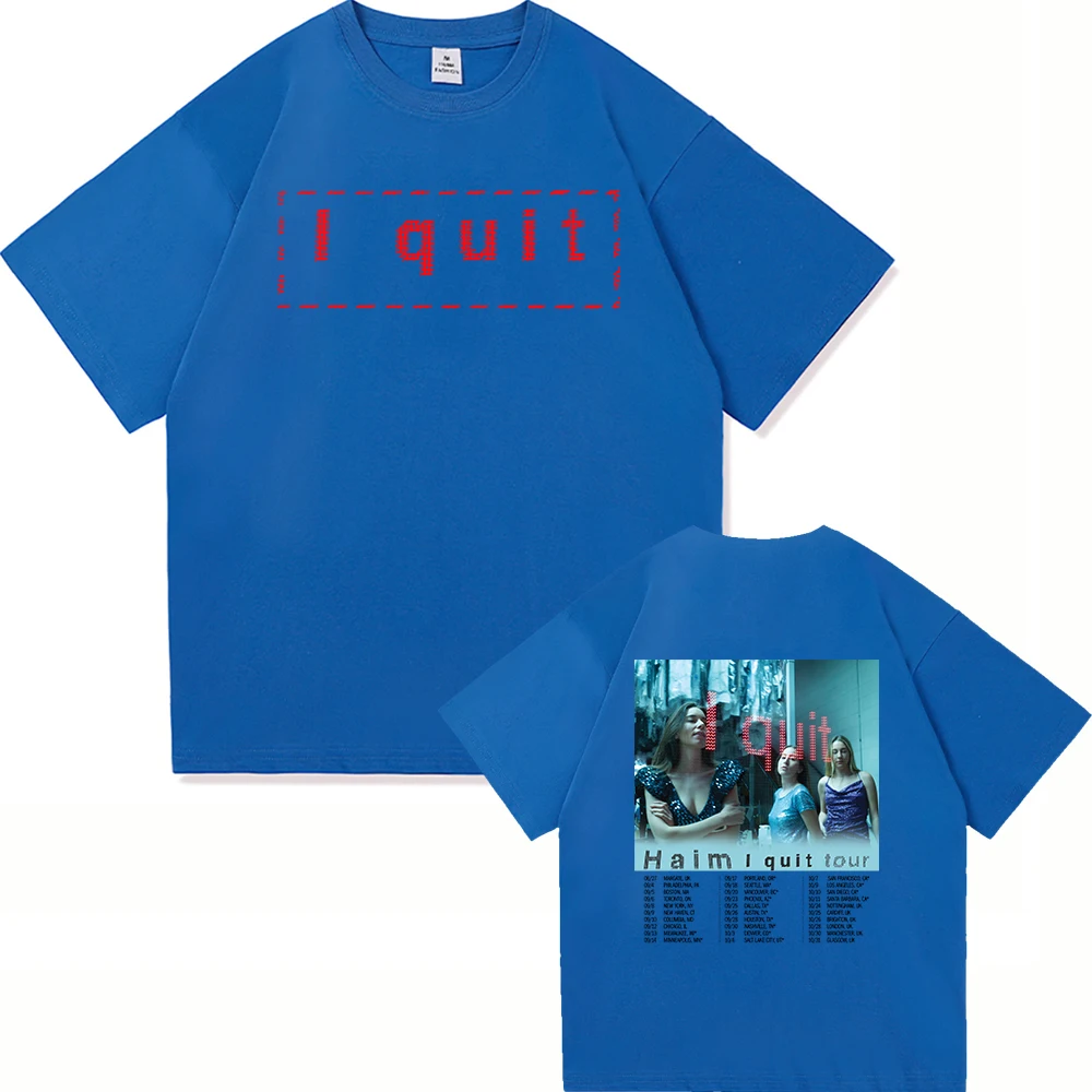 Haim Album I Quit T Shirt 2025 I Quit Tour Men/women