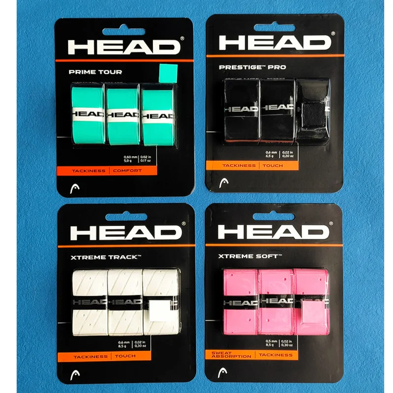 HEAD Tennis Overgrip Grip Tennis Racket Badminton Squash handle Wraps Band Adhesive Anti slip Overgrip PRIME TOUR XTREME