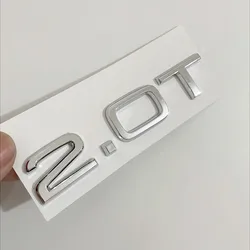 Sleek 3D ABS Letters Rear Trunk Badge Emblem Logo (2.0T Chrome)