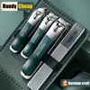Nail Cutter Set Stainless Steel Nail Clippers Set With Folding Bag Manicure and Pedicure Tool Kits Scissors Makeup Beauty Tool 2