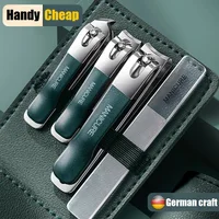 Nail Cutter Set Stainless Steel Nail Clippers Set With Folding Bag Manicure and Pedicure Tool Kits Scissors Makeup Beauty Tool 2