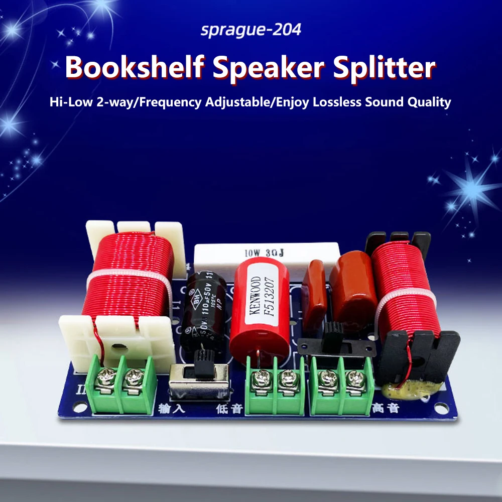 【Unbeatable SKU活动价s】 Hi-Fi Audio Speaker Crossover Treble Midrange Bass Independent Crossover Speakers Filter Frequency Divider for DIY Component Kit.