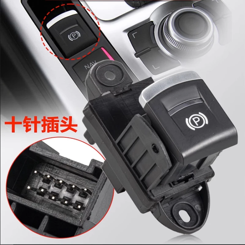 

1pcs High Quality Power Electronic Parking Brake Handbrake Switch Button 4F1927225C For Audi A6 C6 A6 S6 RS6