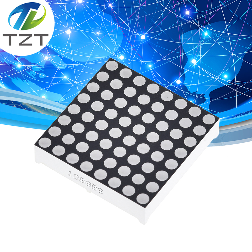 8x8 8*8 Mini Dot Matrix LED Display TZT Red Common Anode Digital Tube 16-pin 31.8mmx31.8mm 1.9mm DIY Electronic Kit For Arduino