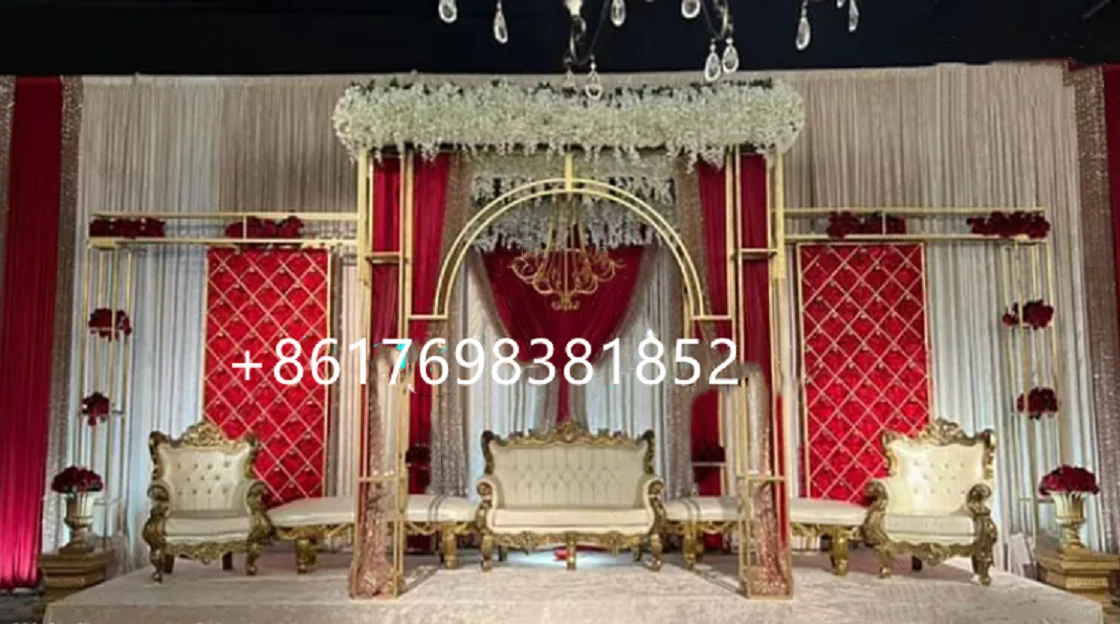 3pcs Customized Wedding Stage Background Frames Luxury Wedding Decoration  Frame Wedding Design Floral Stand - Wedding Arches - AliExpress