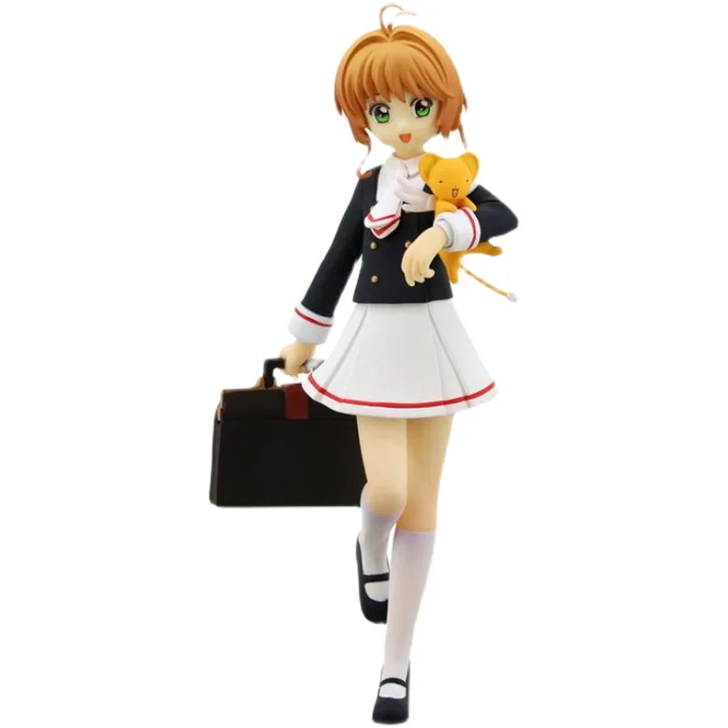 

Judai Original Furyu Card Captor Sakura Clear Card Kinomoto Sakura Kero School Uniform PVC Action Figure Model Doll Toys