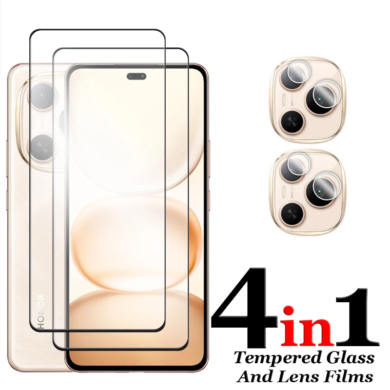 Premium 3D Curved Tempered Glass Screen Protector with Full Cover and Lens Film