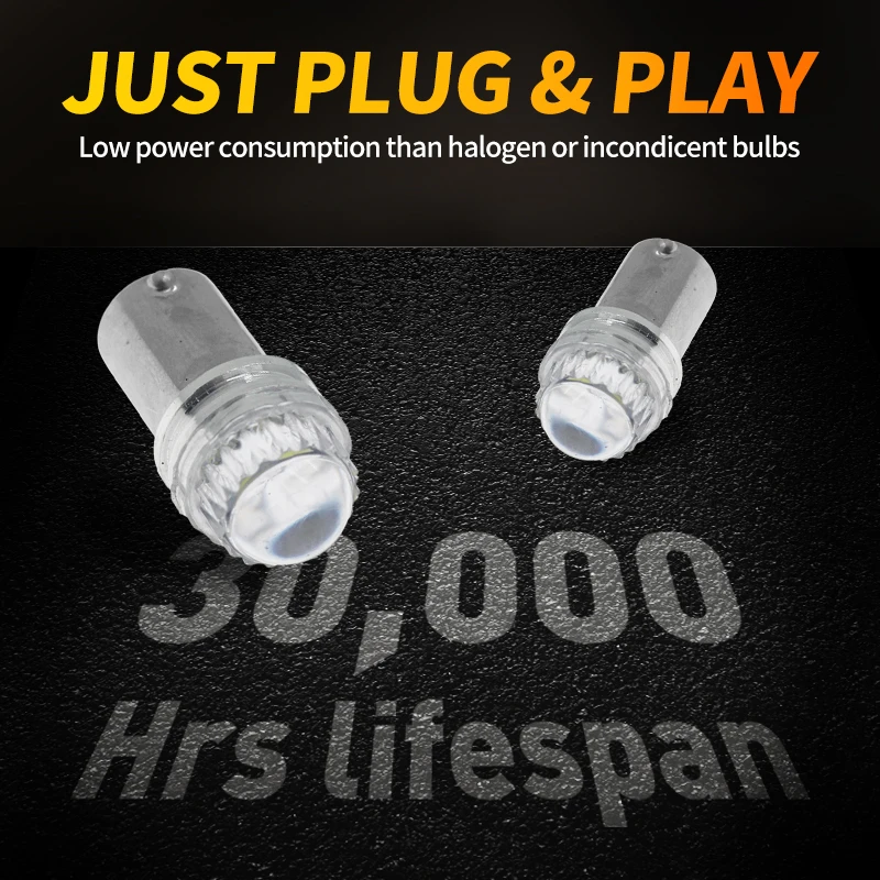 BA9S LED 1SMD ȣ  12V ڵ Ǳ  LED    ̵    , 10 