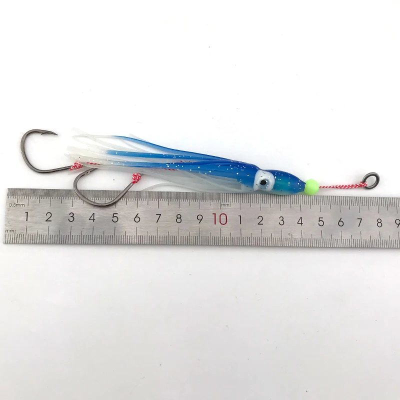 5PCS Deep Sea Slow Jig Jigging Fishing Squid Octopus Head Baits Lure  40-200g