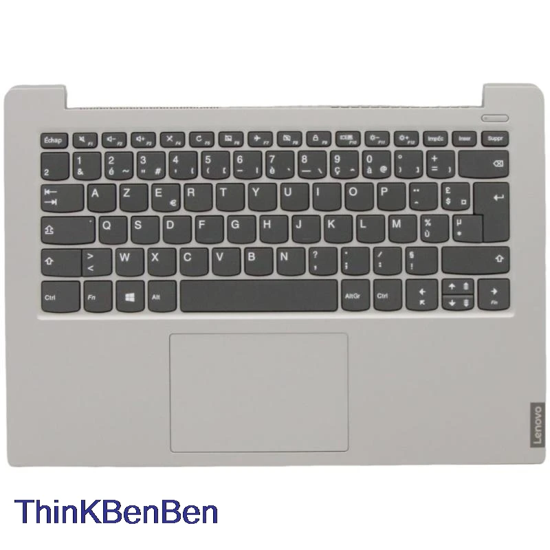 

Французская платиновая серая клавиатура, верхний корпус, подставка для рук, чехол для Lenovo Ideapad S340 14 14IML 14IWL 14API 14IIL 5CB0S18417