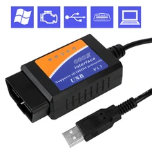 

USB V1.5 Code Reader OBD 2 Scanner for Ford Mazda Lincoln ELMconfig HS MS-CAN Hidden Functions Programming Unlock