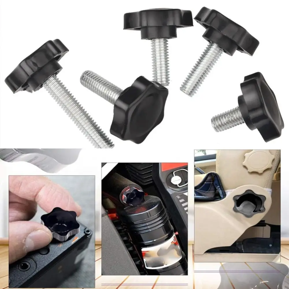 Carbon Steel Black Hex Handle Screw Knob