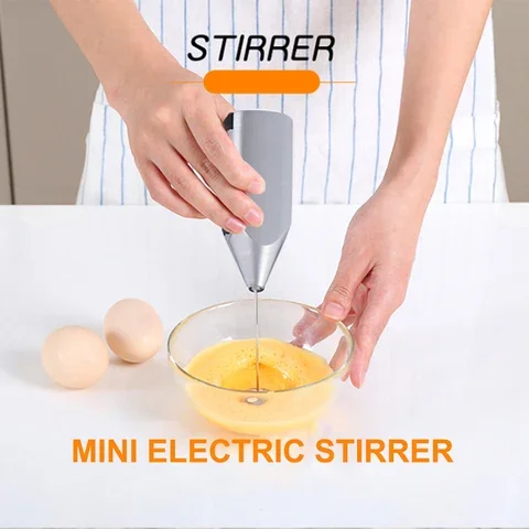 

Electric Milk Frother Kitchen Tools Drink Foamer Whisk Mixer Stirrer Coffee Cappuccino Creamer Kitchen Frothy Blend Egg Beater