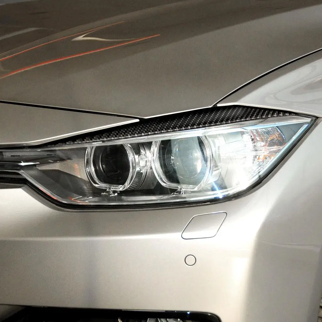 2pcs Front Headlights Eyelids Cover Sticker for 3 Series F30 2013-2015 316i