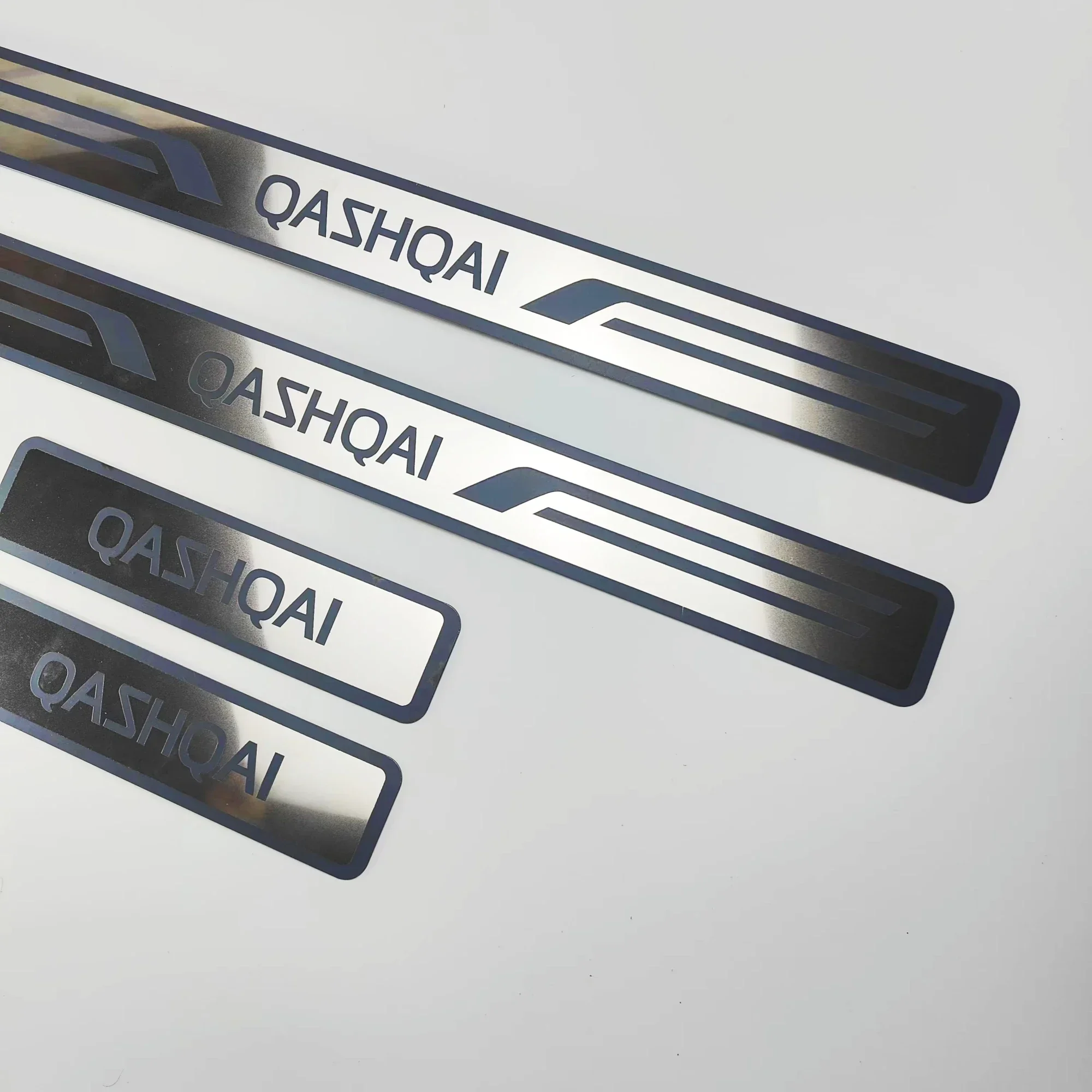 BPQWED 4Pcs Car Stainless Steel Door Sill Kick Plates,for Nissan Qashqai J10 J11 J12 Scuff Plate Protector Stickers Car Accessories - View #4