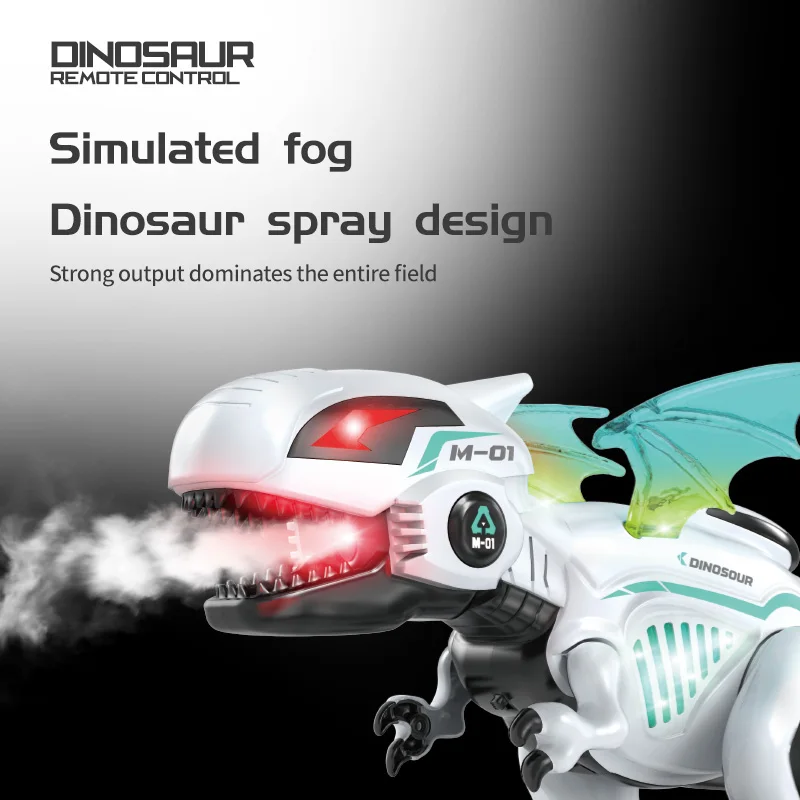 Electronic Robot Dinosaur Toy with Sound and Light for Kids