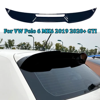 Auto Posteriore Tetto Spoiler Ala Per VW Polo 6 MK6 2019 2020 2021 2022+ GTI Nero Lucido Tuning Coda Spoiler Ali Auto Body Kit