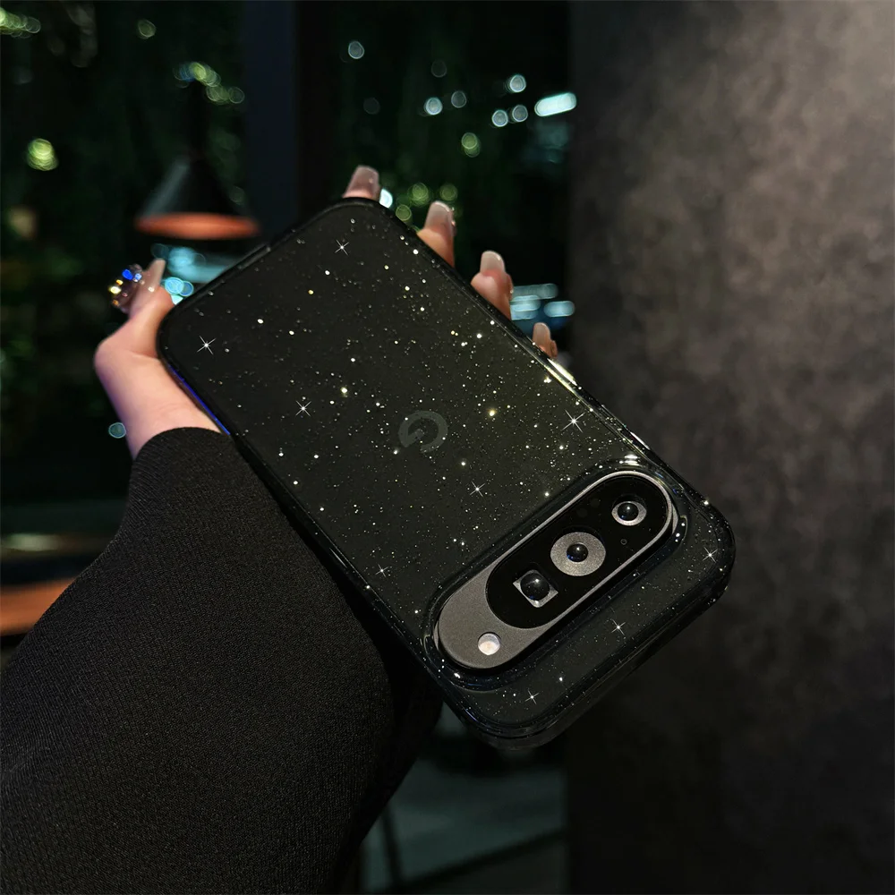Luxury Bling Shining Glitter Clear Candy Case - Starry Sky Transparent Shockproof Cover