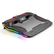 

2020 New RGB Gaming Laptop Cooler Adjustable Notebook stand 3000 RPM Powerful Air Flow Cooling Pad For 12-17 inch Laptop