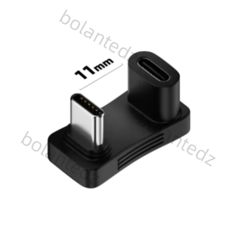 10Gbps 2 In 1 USB C Adapter 90 Degree USB C Extender Right Angle PD 100W Fast Charging Adapter ForSteam Deck Laptop Tablet