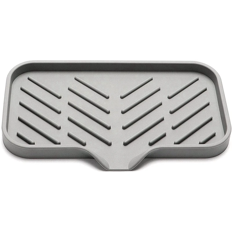 

3X Silicone Kitchen Soap Tray, Sink Tray Drain Sponge Rack, Sink Storage Tray, Used For Sponge Soap Dispenser Scrubber