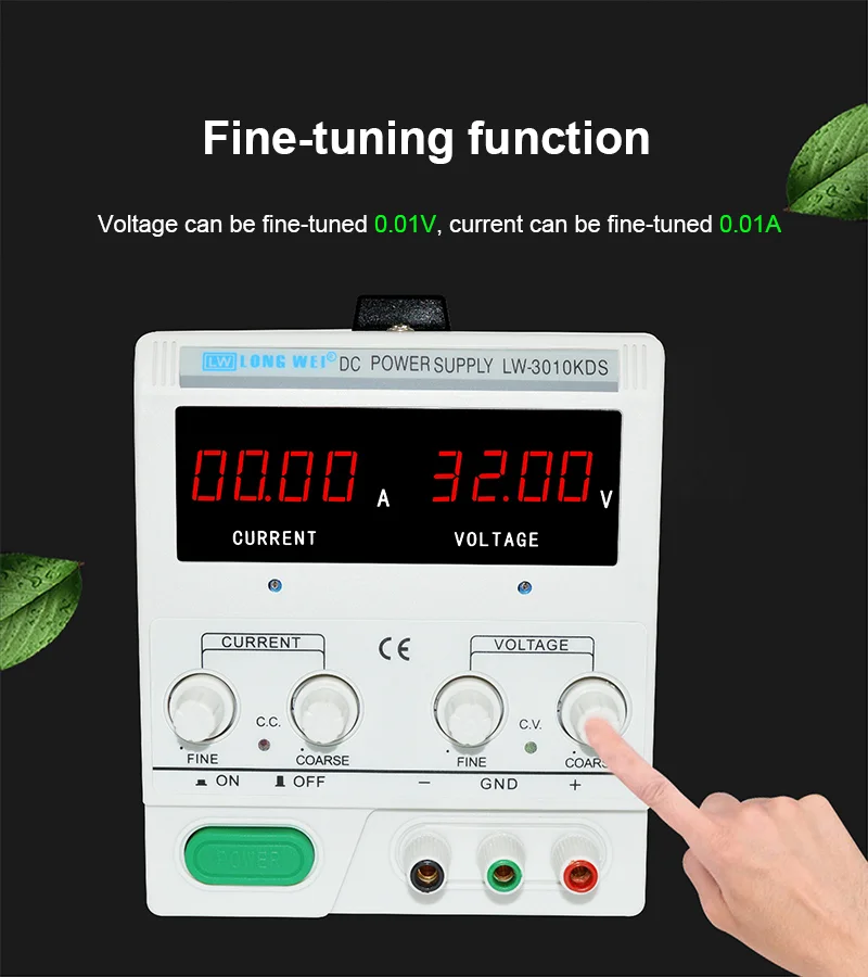 LW-303KDS Longwei 30V 3A Adjustable 90W DC Power Supply LED Display Laboratory P