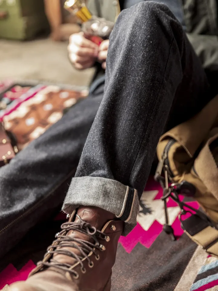 Red Tornado 17oz SD-107 Slim Cut Jeans Selvdege Denim Men's