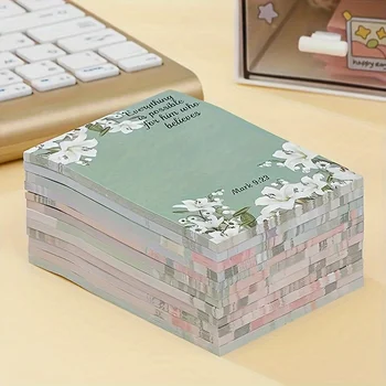 Note autoadesive con testo biblico ispiratore, 30 pezzi, note cristiane con fiori retrò, blocco note ispiratore per fede, regalo perfetto per lo cristiano (colore casuale)