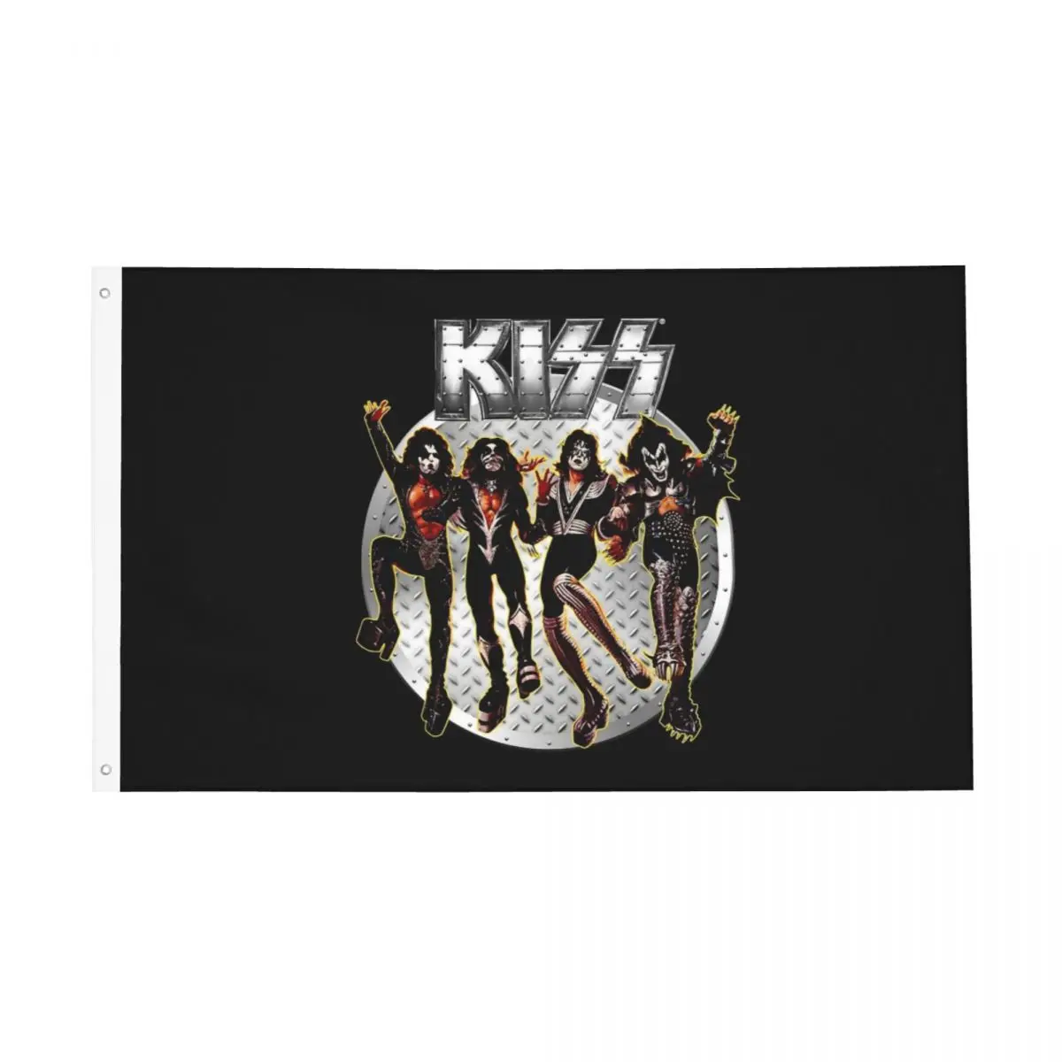 

Лента тяжелых металлических рок-флагов ярких цветов наружный баннер Kiss полиэстер подвесное украшение