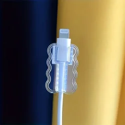 Universal Cord Protector Sleeves - Anti - Breakage & Flexible Wire Management (WHITE)