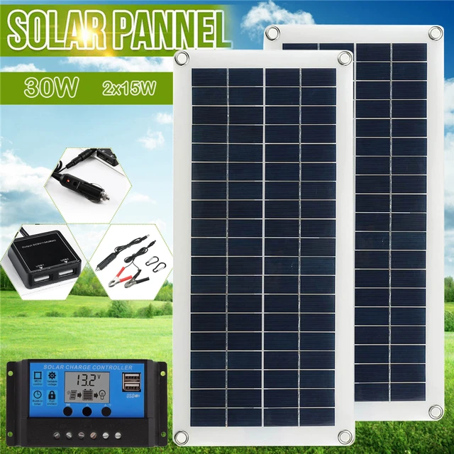 Kit solaire Camping-car 115W/12V avec batterie solaire.