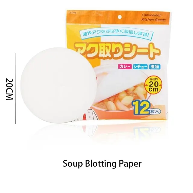 12Db/Táska Konyhai Ételek Olajszívás Papír Élelmiszer -Minőségű Olajszűrő Eldobható Otthoni Főzési Kiegészítők Eszközök - Image 6