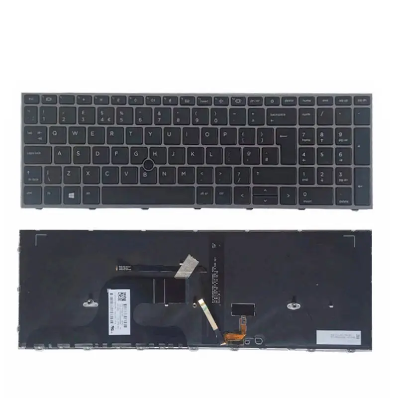 Tastiera Inglese Usa Per Hp Zbook Fury 17 G7 G8 Con Retroilluminazione