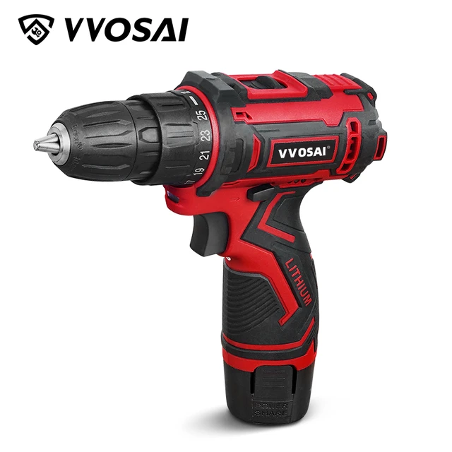 12V Electric Screwdriver Cordless Drill Power Driver 12-Volt Max DC  Lithium-Ion Battery 10mm 2-Speed - AliExpress