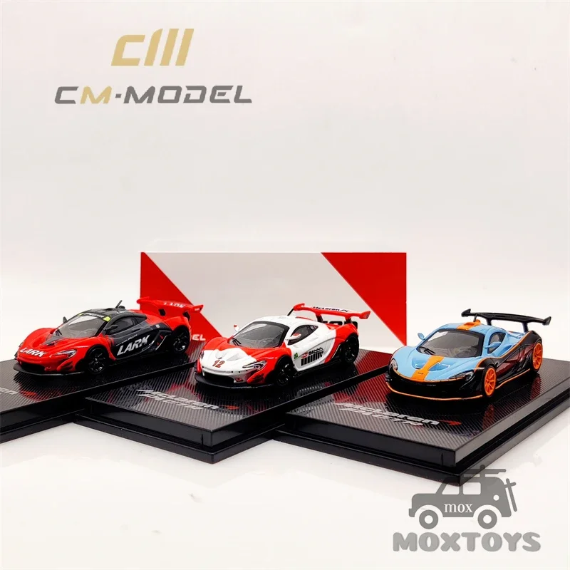 

CM модель 1:64 McLaren P1 GTR, белая модель автомобиля, отлитый под давлением
