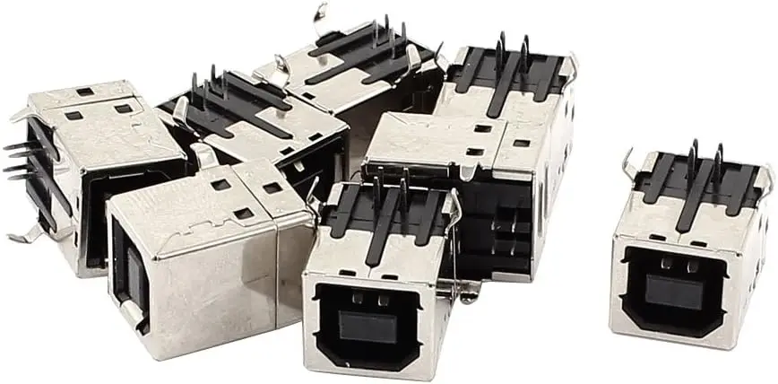 

8pcs PCB Mount USB 2.0 Type B Female Socket Printer Connector Adapter