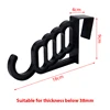 Multi-Function Home Accessories Foldable Clothes Hanger Drying Rack 5 Hole Suit Bathroom Door Plastic Organizer Storage 6