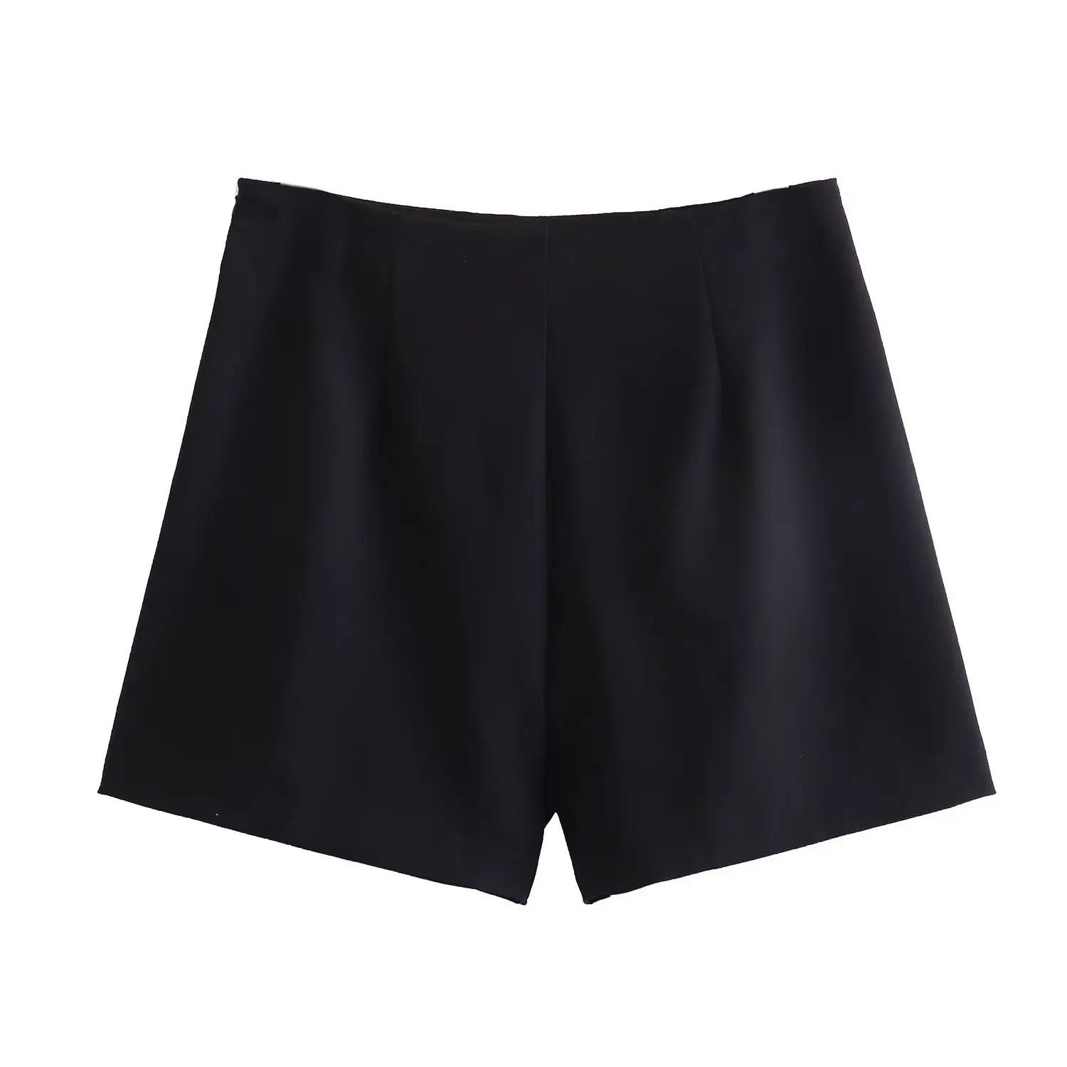 Dave&Di 2024 Autumn New Ladies French Ladies Asymmetric Fashion Culottes Bermuda Women Shorts