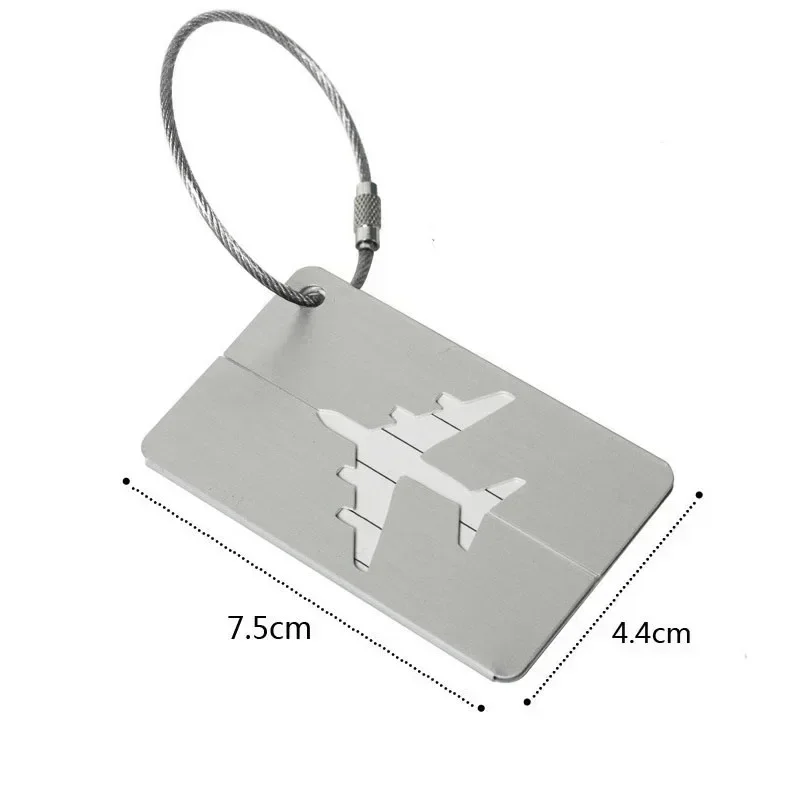 Fashion Metal Travel Luggage Tags Baggage Name Tags Suitcase Address Label Holder Aluminium Alloy Luggage Tag Travel Accessories - Image 6