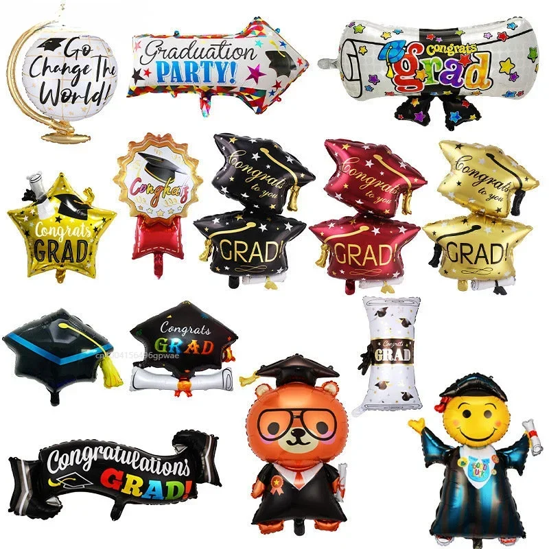 Graduation Party Balloon Owl Helium Globe Foil Balloon Congrats Grad School Celebrations Party Decorations Globos Ballons foil balloons inflatable balloon