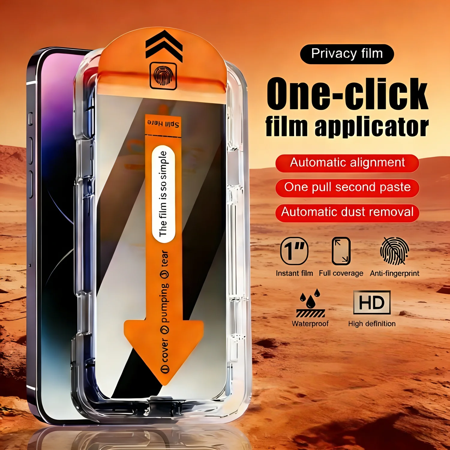 2er-Pack Blickschutz-Displayschutzfolie für iPhone 17 Air 16 13 Mini 12 11 15 ProMax 14Plus – staubfreies gehärtetes Glas