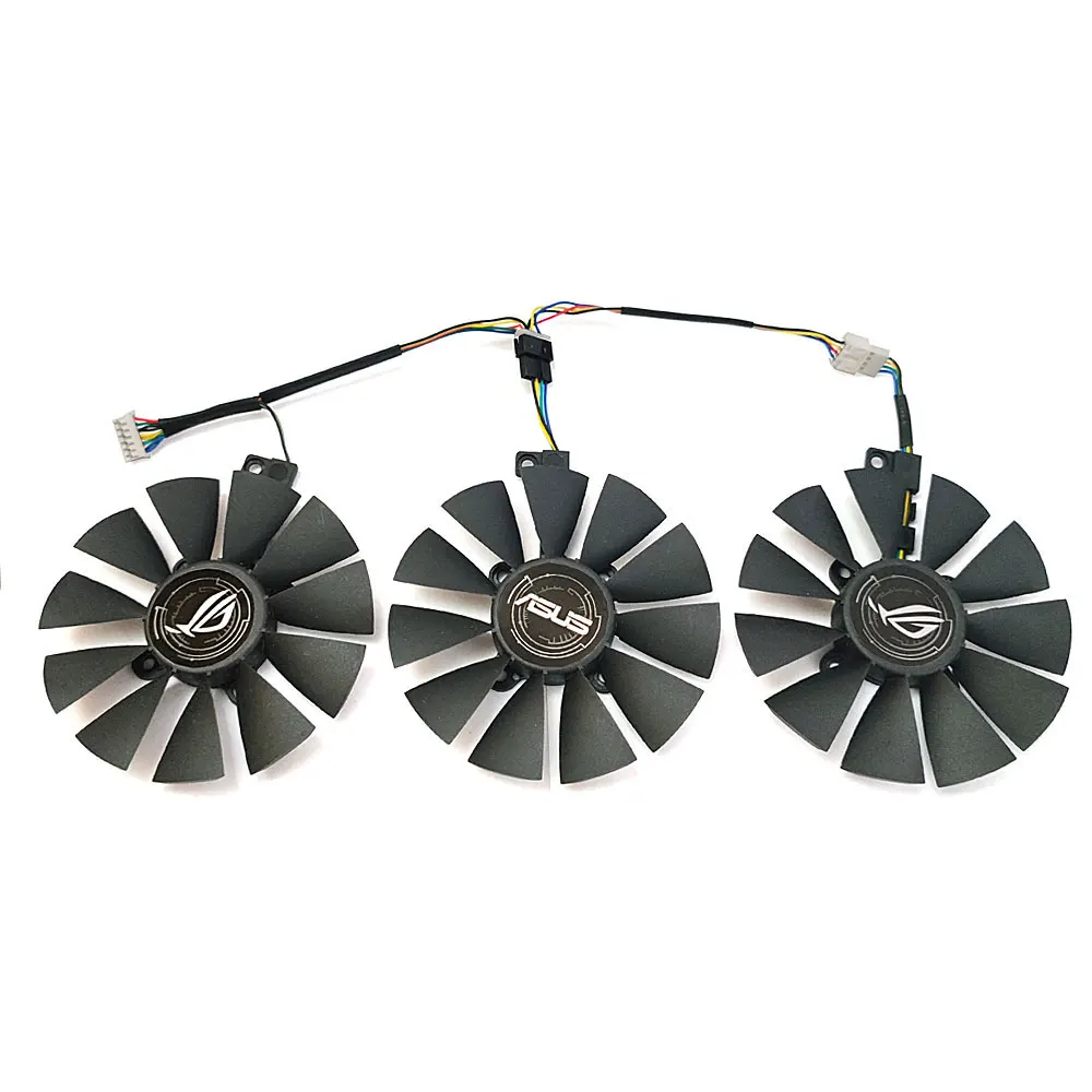 新しい87ミリメートル6PIN rx VEGA64 VEGA56 gpuファン、asus