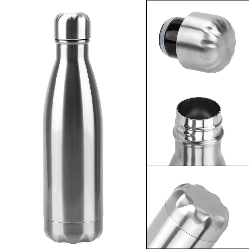 Description Picture 4 of item1PC 500ml Sport Bottles Double Wall Insulated Vacuum Flask Stainless Steel Water Bottle Cola Water Thermos Vacuum Flask Drinkwar