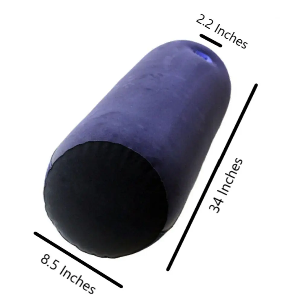 New PVC Flocking Silicone Pillow Triangle Cylinder Wedge Inflatable Magic Cushion Soft Inflatable Pillow Home Relax Cushion