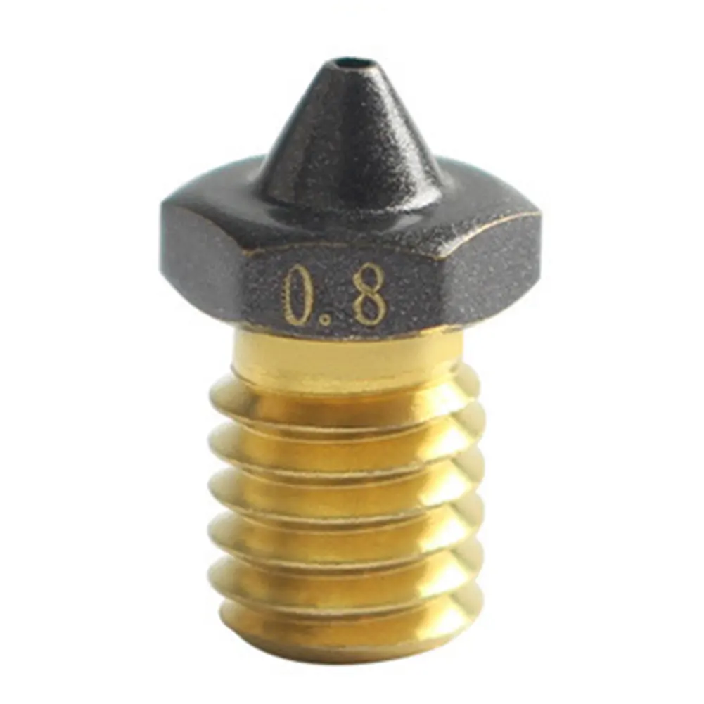 고유량 포인트 깍지 E3D V6 압출기 프린트 헤드 깍지, VORON MK3S 용 논스틱 필라멘트, 0.2mm, 0.3mm, 0.4mm, 0.5mm, 0.6mm, 0.8mm