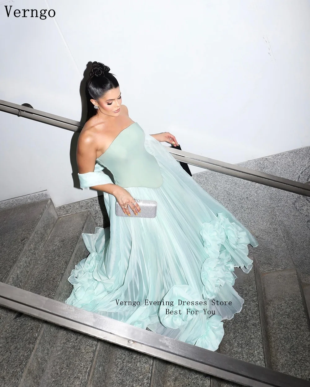 green emerald velvet dress Simple Stunning Long Prom Dress main image 0