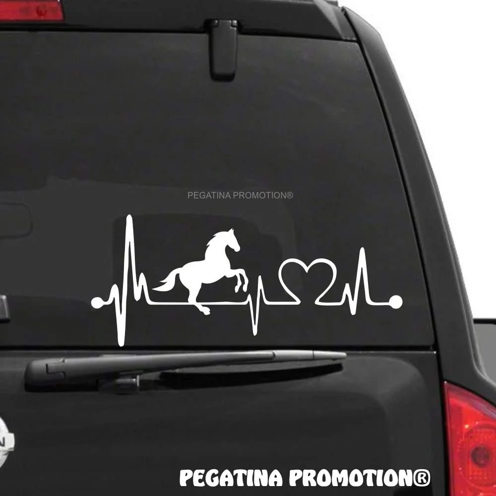 Per Pegatina Promozione Cavalli Battito Cardiaco Adesivo 30 Cm Heartline Hobby Car Paint Disk
