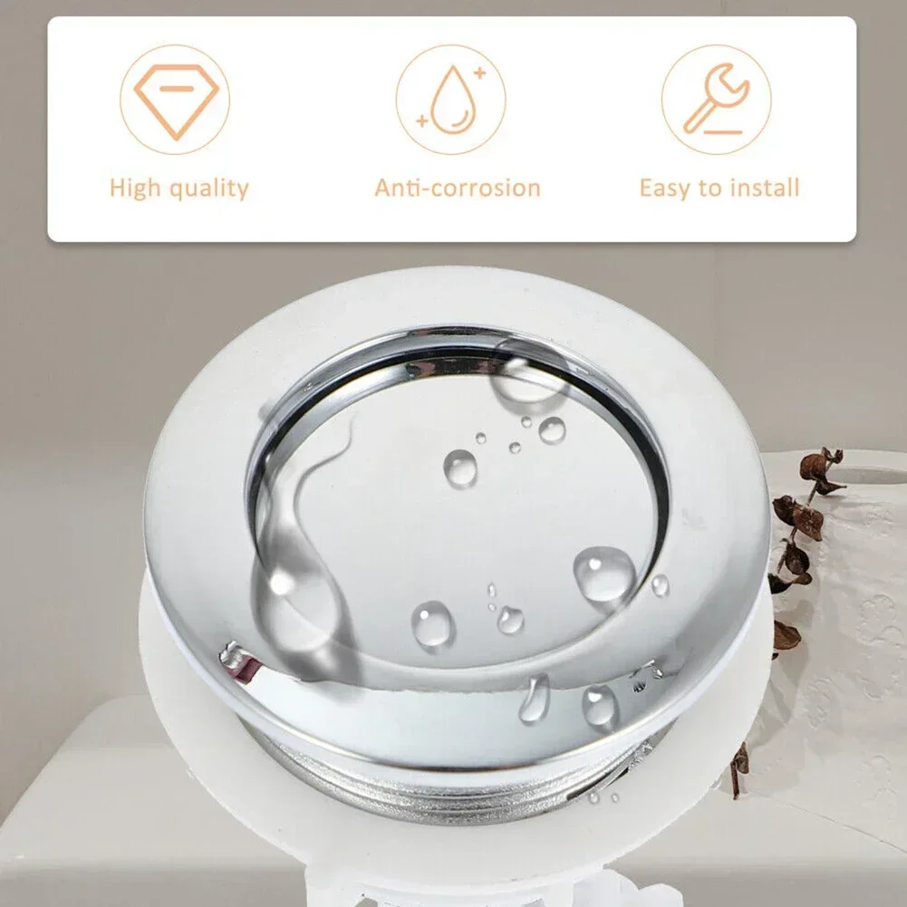 Bathroom Toilet Push Single Flush Button Toilet Tank Button Water Tank 38mm for Toilet Seat