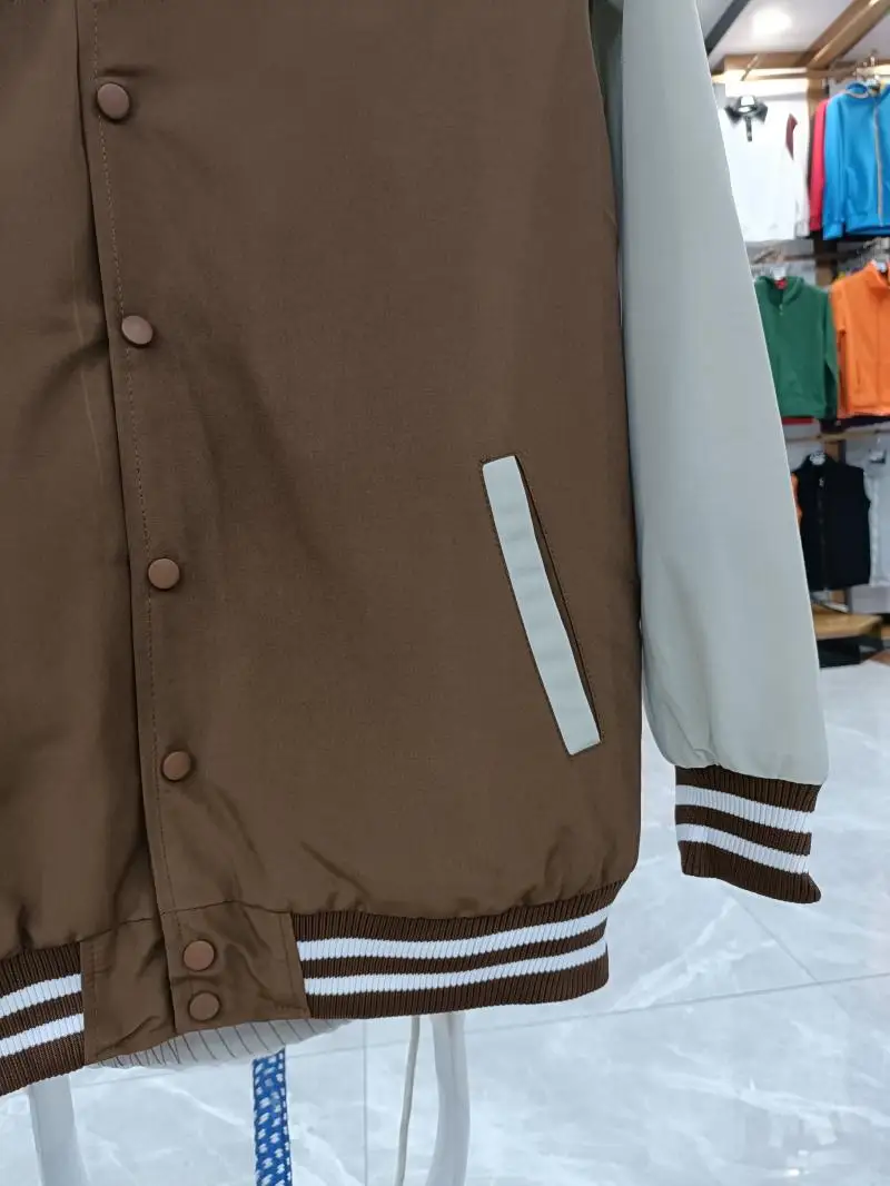 Unisex Retro Baseball Jacket PU Leather Long Sleeve Loose Trendy Baseball Uniform Y2k Streetwear Coat Couples Casual Clothes